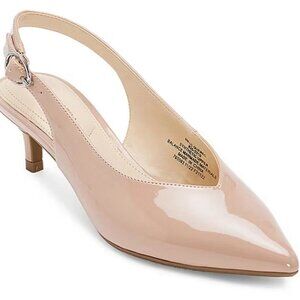 Liz Claiborne Keith Women’s Quebec Buckle Kitten Heel Nude Sz 8.5 M MSRP $65